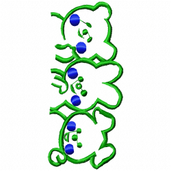 Rabbits Embroidery Design 10 Rabbits Embroidery Design 10